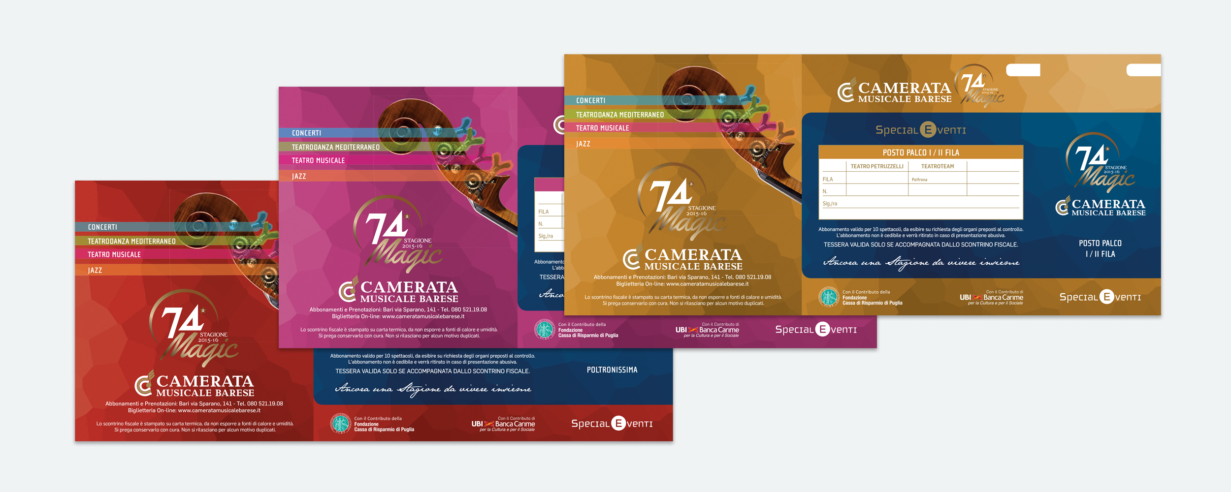 grafiche per camerata musicale barese grafiche per camerata musicale barese