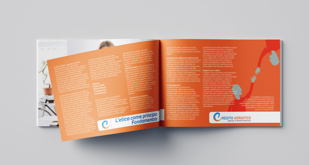 mockup brochure credito adriatico